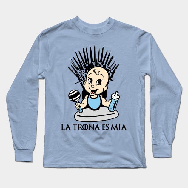 La trona es mía (versión niño). Long Sleeve T-Shirt by Yolanda84